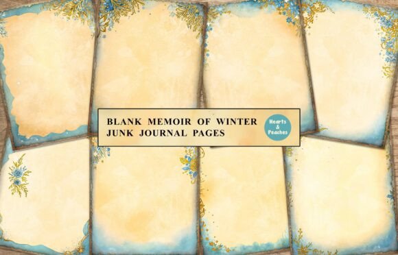 Blank Memoir of Winter: A Guide to Junk Journaling with Vintage Charm