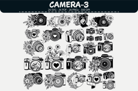 Camera Vector Clipart – 26 Designs: Elevating Modern Visual Storytelling