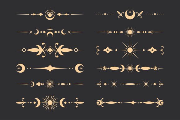 Celestial Golden Dividers Collection: Elevating Design with Cosmic Elegance