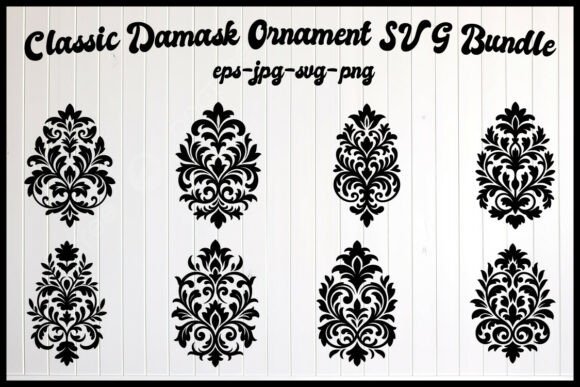 Classic Damask Ornament SVG Bundle: A Guide to Timeless Digital Elegance