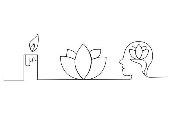 Continuous Line Design of Spirituality: Bridging Art and Human Thought