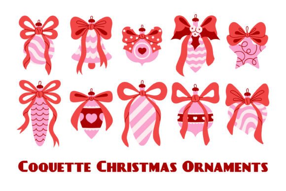 Coquette Christmas Ornaments PNG Clipart: A Guide to Elegant Holiday Design