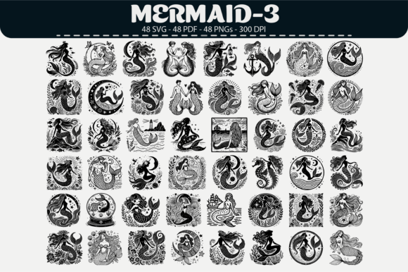 Elevate Designs with Ocean Siren Clipart