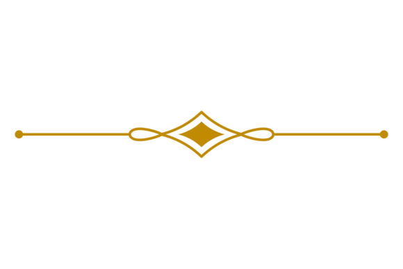 Elevating Your Designs with a Geometric Ornate Gold Line Divider