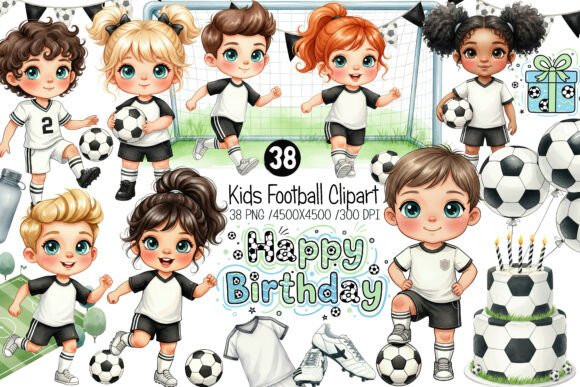 Enhancing Creative Projects with High-Quality Kids Soccer Clipart and Football Clipart