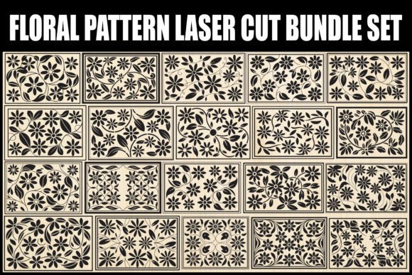 Floral Pattern Laser Cut Bundle Set: Elevating Your DIY and Professional Projects