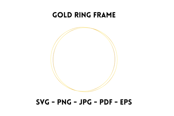 Gold Circle Frame: Elevate Your Designs