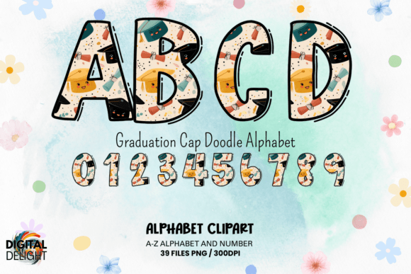 Graduation Cap Doodle Alphabet: A Creative Guide