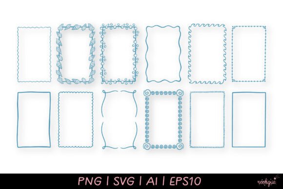 Hand Drawn Doodle Frames for Creative Projects
