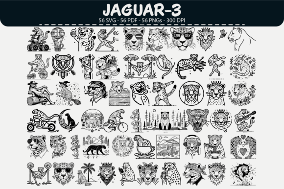 Jaguar Vector Clipart – 56 Designs: A Practical Guide for Creative Professionals