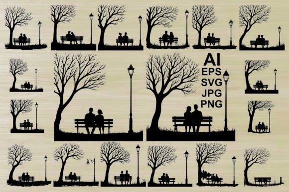 Romantic Couple Sitting on a Bench: Capturing Timeless Connection in Minimalist Design