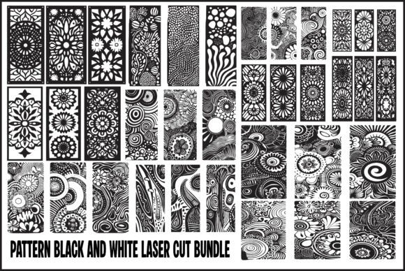 Understanding Black White Abstract Laser Cutting Designs