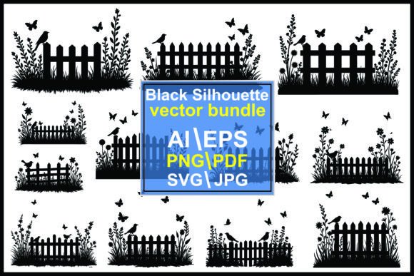Understanding the Silhouette Garden Fence Birds Butterflies Design Aesthetic