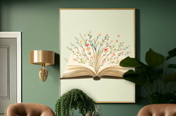 Unlocking Creativity: The Art and Utility of Open Book Floral Illustrations
